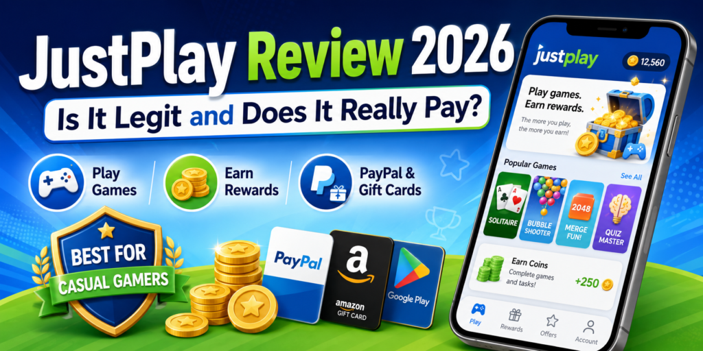 JustPlay Review 2026: Is It Legit and Does It Really Pay?