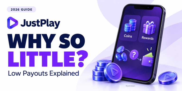 Why Is JustPlay Paying So Little in 2026? Low Payouts Explained