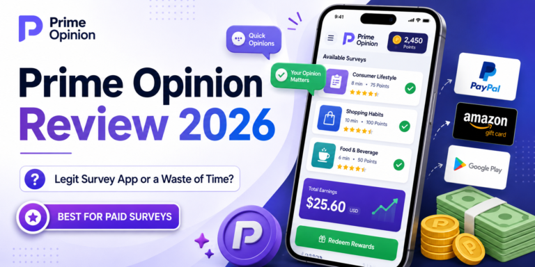 Prime Opinion Review 2026: Legit Survey App or a Waste of Time?